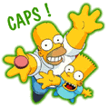 even Bart plays caps !